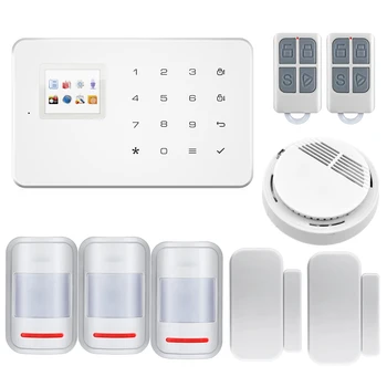 TFT Touch Wireless GSM Alarm System SIM Smart Home Burglar Security Alarm System Android ISO APP Control PIR infrared Detector
TFT Touch Wireless GSM Alarm System SIM Smart Home Burglar Security Alarm System Android ISO APP Control PIR infrared Detector