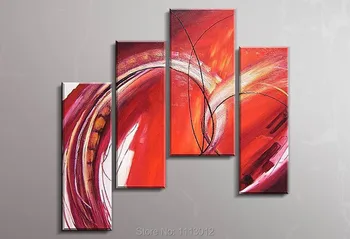 High Quality 4 Panel Arts Set Modern Red Line Knife Peacock Flower Oil Painting On Canvas Abstract Home Decor For Living Room
High Quality 4 Panel Arts Set Modern Red Line Knife Peacock Flower Oil Painting On Canvas Abstract Home Decor For Living Room