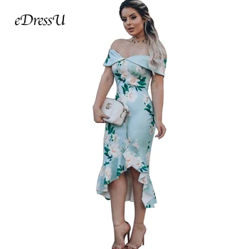 5 Colors Women Blue Floral Summer Holiday Dress Elegant Ruffle Sheath Bandage Evening Party Dress Office Daily Wear OSH-19180
5 Colors Women Blue Floral Summer Holiday Dress Elegant Ruffle Sheath Bandage Evening Party Dress Office Daily Wear OSH-19180