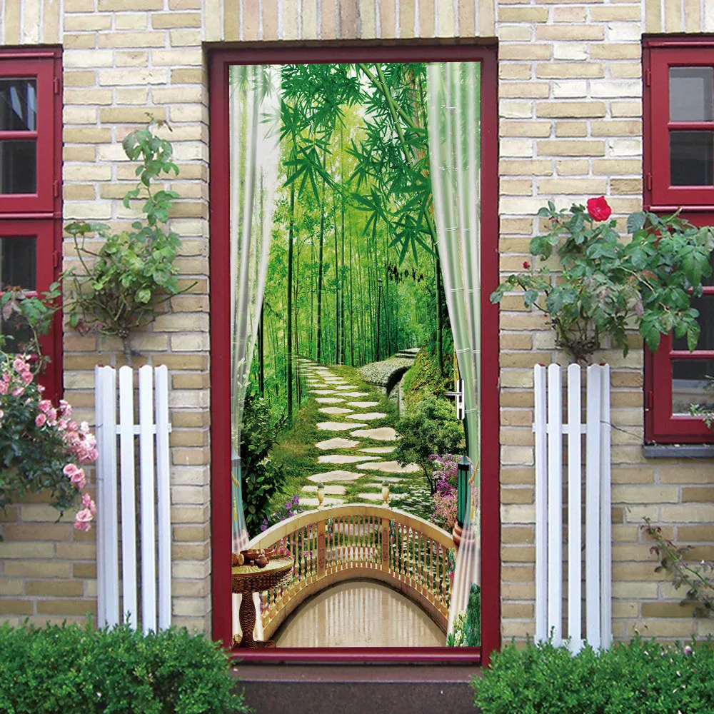 3D Door Sticker Bamboo Forest Out Window PVC Wallpaper Poster Stickers Self Adhesive DIY Removable Waterproof Murals Home Decor
3D Door Sticker Bamboo Forest Out Window PVC Wallpaper Poster Stickers Self Adhesive DIY Removable Waterproof Murals Home Decor