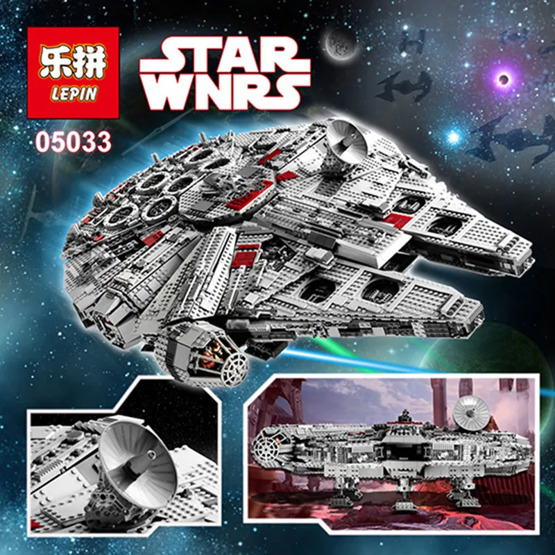 

LEPIN 05033 MOC UCS Ultimate Collector's Millennium Falcon Building Block Set Bricks Kits Compatible 10179 Christmas Gifts