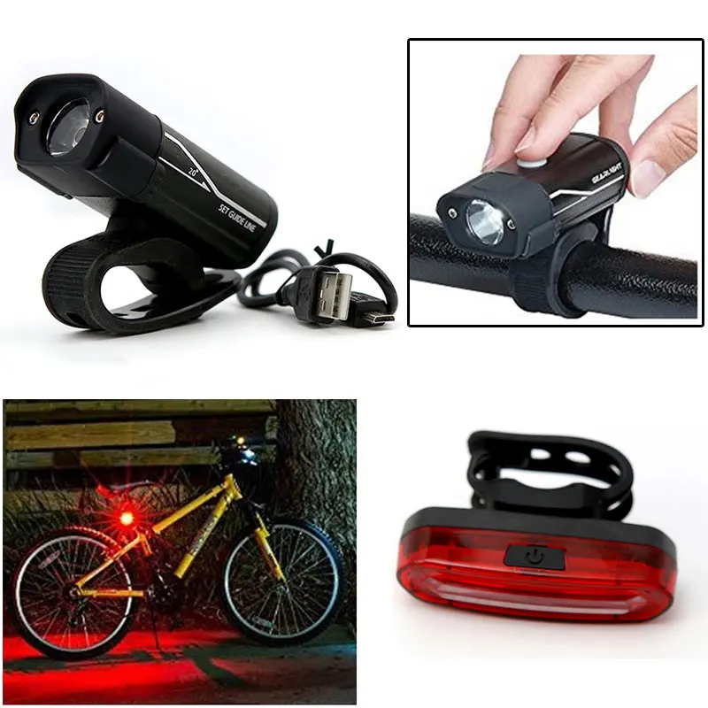 YZtree USB Rechargeable Bicycle Flashlight Torch 5 Mode LED Front Light lamp Holder Clip Warn Rear light Cycling Flashlight Kit
YZtree USB Rechargeable Bicycle Flashlight Torch 5 Mode LED Front Light lamp Holder Clip Warn Rear light Cycling Flashlight Kit