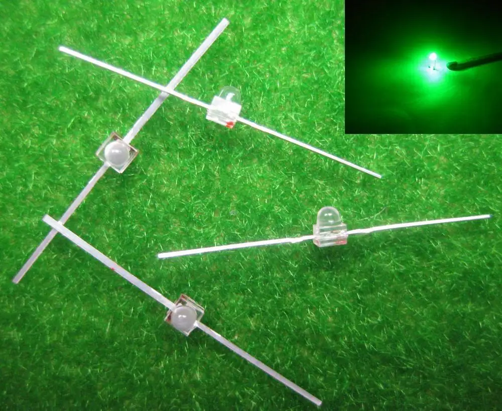 Светодиодный 15G прозрачный 1 5 мм зеленый светодиодный Miniatronics Бесплатная