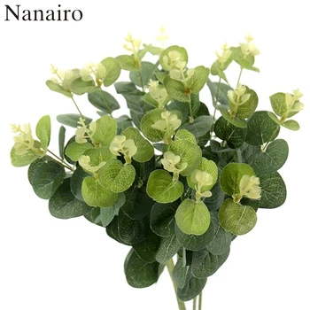 2 Bouquet 53 cm Artificial Eucalyptus Silk Money Green Leaves Plant Grass Bush For Wedding Home Decoration Fake Branches Flowers
2 Bouquet 53 cm Artificial Eucalyptus Silk Money Green Leaves Plant Grass Bush For Wedding Home Decoration Fake Branches Flowers