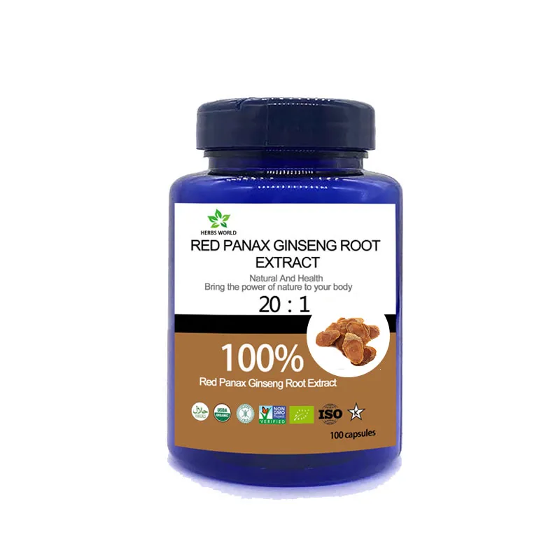 Natural Red Panax Ginseng Root Extract 100pcs/bottle 100% Red Panax Ginseng Root Extract
Natural Red Panax Ginseng Root Extract 100pcs/bottle 100% Red Panax Ginseng Root Extract