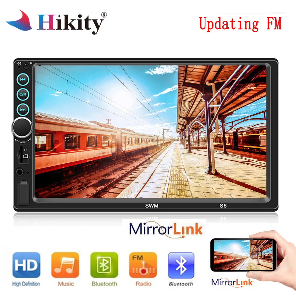 Hikity car radio 2 din autoradio 7" HD MP5 Touch Screen Bluetooth Multimedia Player FM USB Car Backup Monitor Remote Control
Hikity car radio 2 din autoradio 7" HD MP5 Touch Screen Bluetooth Multimedia Player FM USB Car Backup Monitor Remote Control