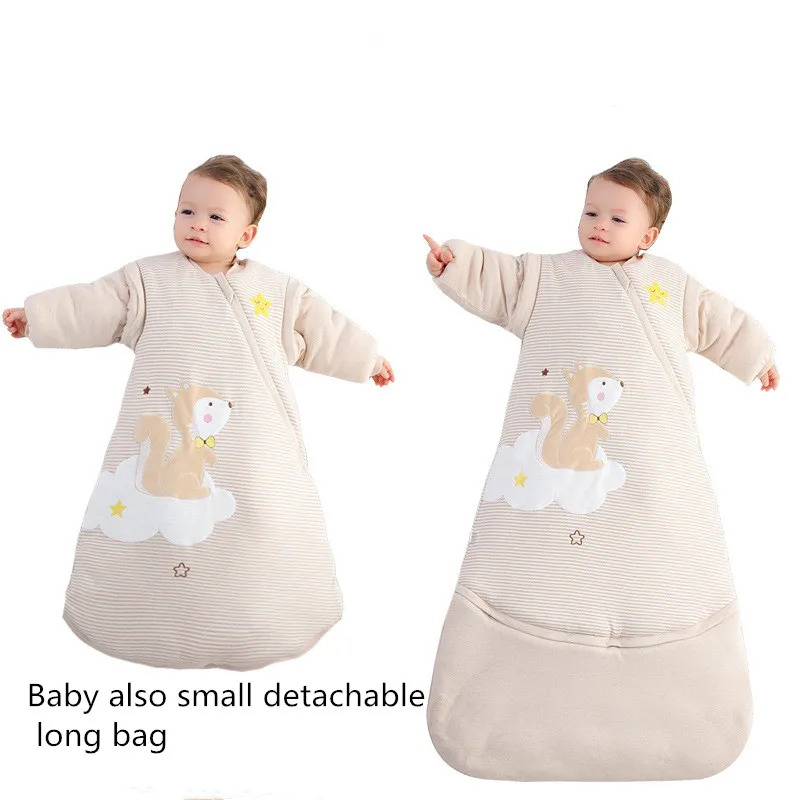 Children's autumn and winter thick cotton flannel sleeping bag long-sleeved baby stroller warm detachable sleeve sleeping bag
Children's autumn and winter thick cotton flannel sleeping bag long-sleeved baby stroller warm detachable sleeve sleeping bag