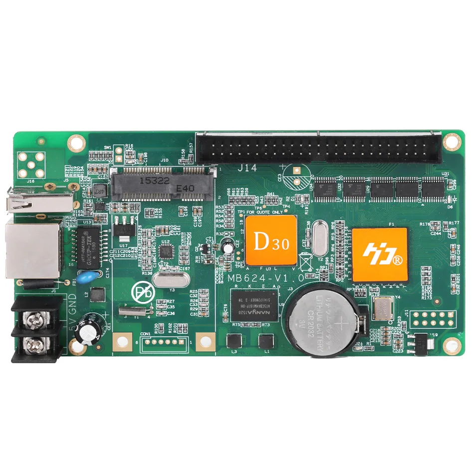 HD-D30 Full-color LED Sign Controller Network RJ45, U-disk communication, Strip-type video screen controller, Asynchronous full
HD-D30 Full-color LED Sign Controller Network RJ45, U-disk communication, Strip-type video screen controller, Asynchronous full