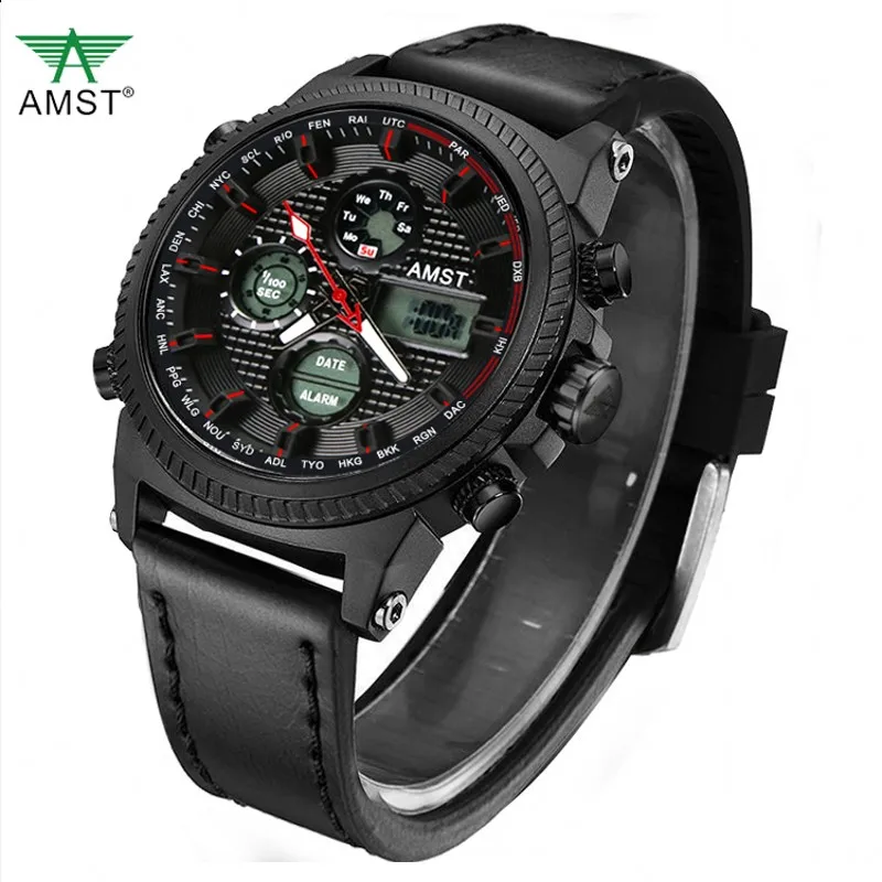 Mens watches luxury fashion sport watches waterproof Japan quartz movement Leather strap Army male clock Wrist Watch AM3031
Mens watches luxury fashion sport watches waterproof Japan quartz movement Leather strap Army male clock Wrist Watch AM3031