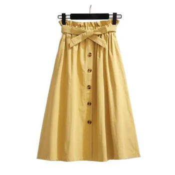Summer Autumn Skirts Womens Fashion 2019 Korean Elegant Button High Waist Skirt Female Pleated Pocket School Skirts
Summer Autumn Skirts Womens Fashion 2019 Korean Elegant Button High Waist Skirt Female Pleated Pocket School Skirts