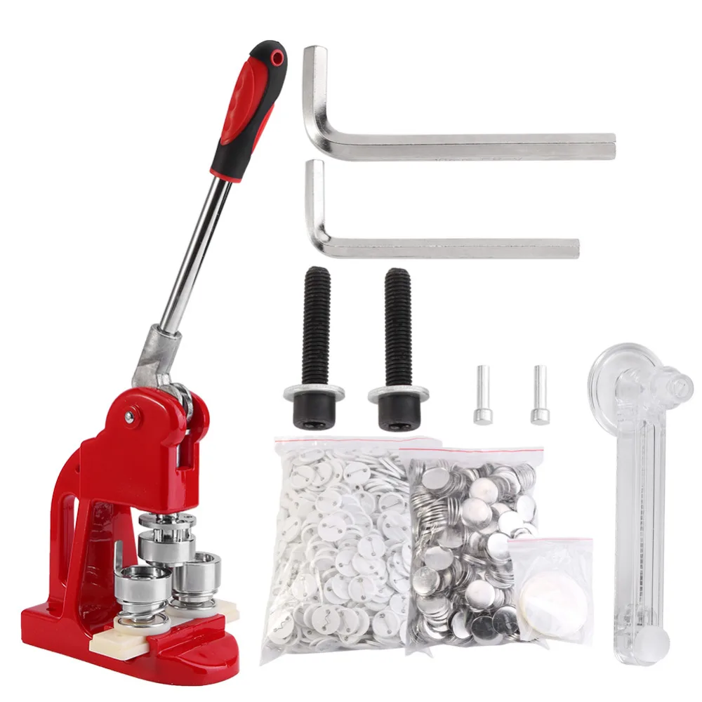 32mm Badge Punch Press Maker Machine With 1000 Circle Button Parts+Circle Cutter Hand Tools Set
32mm Badge Punch Press Maker Machine With 1000 Circle Button Parts+Circle Cutter Hand Tools Set