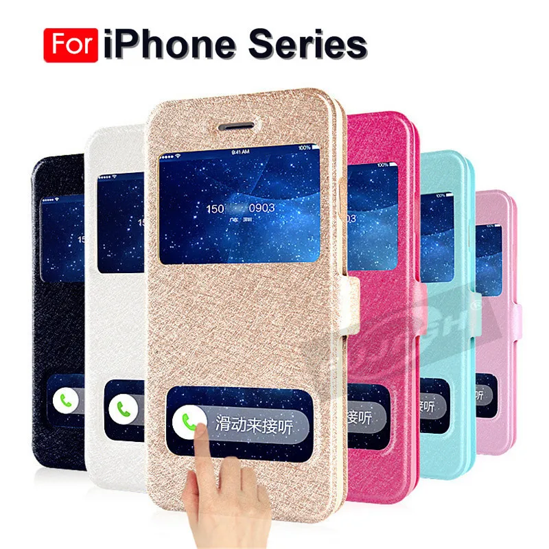 Luxury Front Smart Window View Leather Filp Case For iPhone 7 8 6S Plus 6 Stand Back Cover For iPhone 4 5S X XS MAX XR Case Capa
Luxury Front Smart Window View Leather Filp Case For iPhone 7 8 6S Plus 6 Stand Back Cover For iPhone 4 5S X XS MAX XR Case Capa