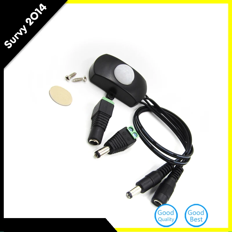 DC 5V-24V 5A PIR Body Infrared Motion Sensor Trigger Switch With Male Female Power Jack Adapter For Motion-activated Lighting
DC 5V-24V 5A PIR Body Infrared Motion Sensor Trigger Switch With Male Female Power Jack Adapter For Motion-activated Lighting