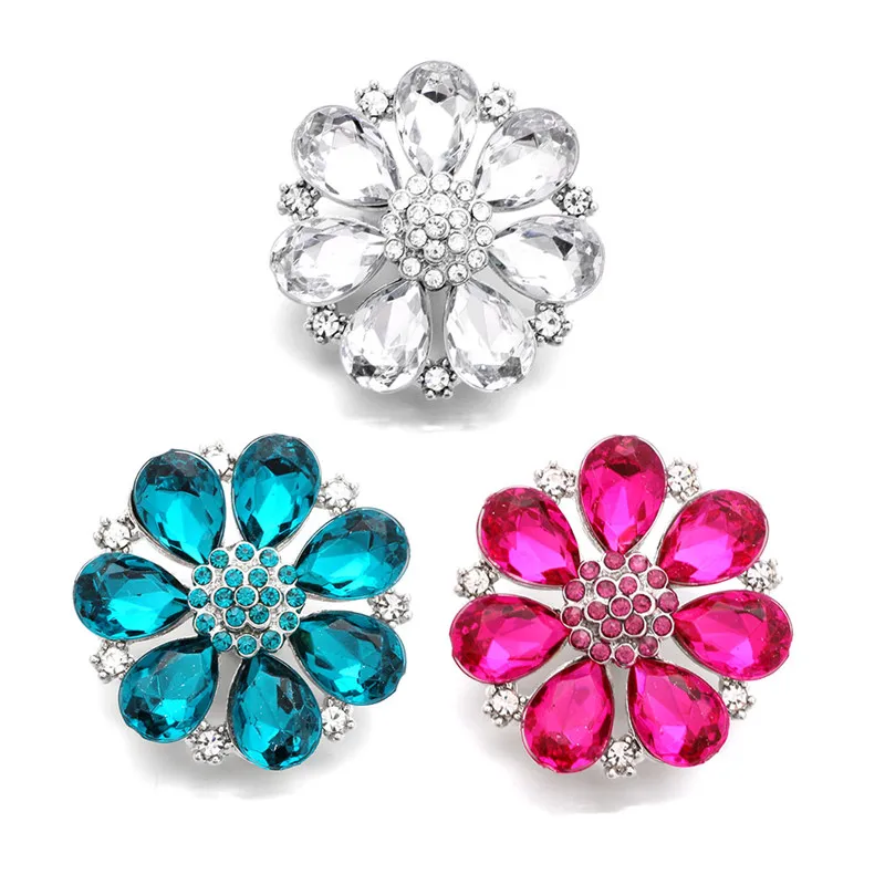 2pcs/lot New Snap Jewelry Big Crystal Flowers Metal Snap Button Fit 18MM 20MM Snap Bracelet Necklace for Women Girls
2pcs/lot New Snap Jewelry Big Crystal Flowers Metal Snap Button Fit 18MM 20MM Snap Bracelet Necklace for Women Girls