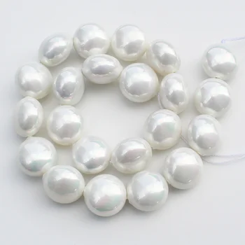 13x18mm White Shell pearl Oblate Loose Beads 16"/22pcs,For DIY Jewelry Making ! We provide mixed wholesale for all items !
13x18mm White Shell pearl Oblate Loose Beads 16"/22pcs,For DIY Jewelry Making ! We provide mixed wholesale for all items !