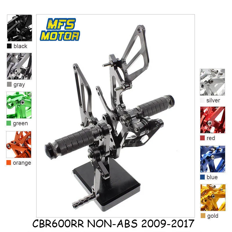For Honda CBR600RR NON-ABS 2009-2017 Motorcycle Foot Pegs CNC Adjustable Rearset Foot Rests CBR 600RR Footrests Footpegs Pedal
For Honda CBR600RR NON-ABS 2009-2017 Motorcycle Foot Pegs CNC Adjustable Rearset Foot Rests CBR 600RR Footrests Footpegs Pedal