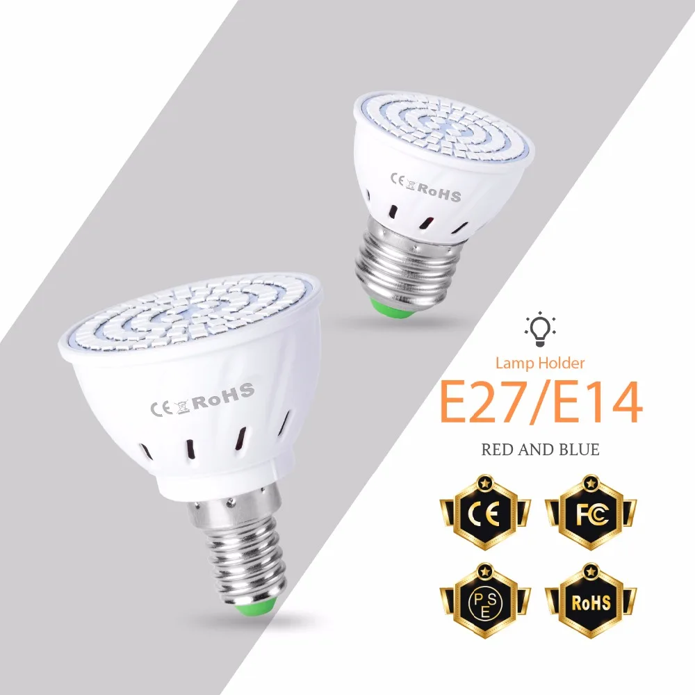 WENNI E27 Plant Grow Tent LED Full Spectrum Light E14 Growth Lamp GU10 Growing LED Hydroponic Bulb MR16 48 60 80leds Phyto Lamp
WENNI E27 Plant Grow Tent LED Full Spectrum Light E14 Growth Lamp GU10 Growing LED Hydroponic Bulb MR16 48 60 80leds Phyto Lamp