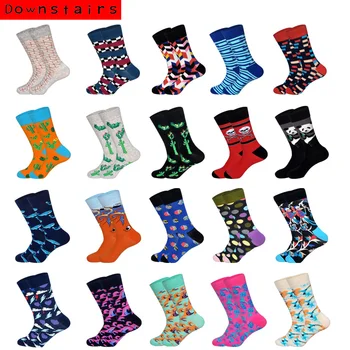 Downstairs 21 Color Men's Socks Fashions Lattice Cactus Sea Wave Casual Originality Pattern British Style Happy Socks
Downstairs 21 Color Men's Socks Fashions Lattice Cactus Sea Wave Casual Originality Pattern British Style Happy Socks