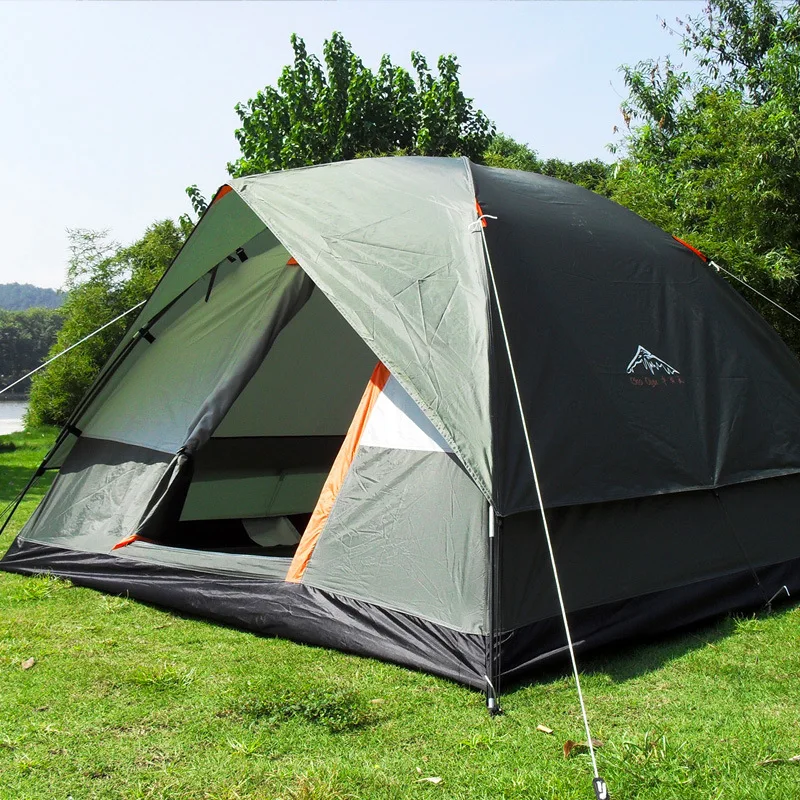 Three Person 200*200*130cm Double Layer Weather Resistant Outdoor Camping Tent for Fishing, Hunting Adventure and Family Party
Three Person 200*200*130cm Double Layer Weather Resistant Outdoor Camping Tent for Fishing, Hunting Adventure and Family Party