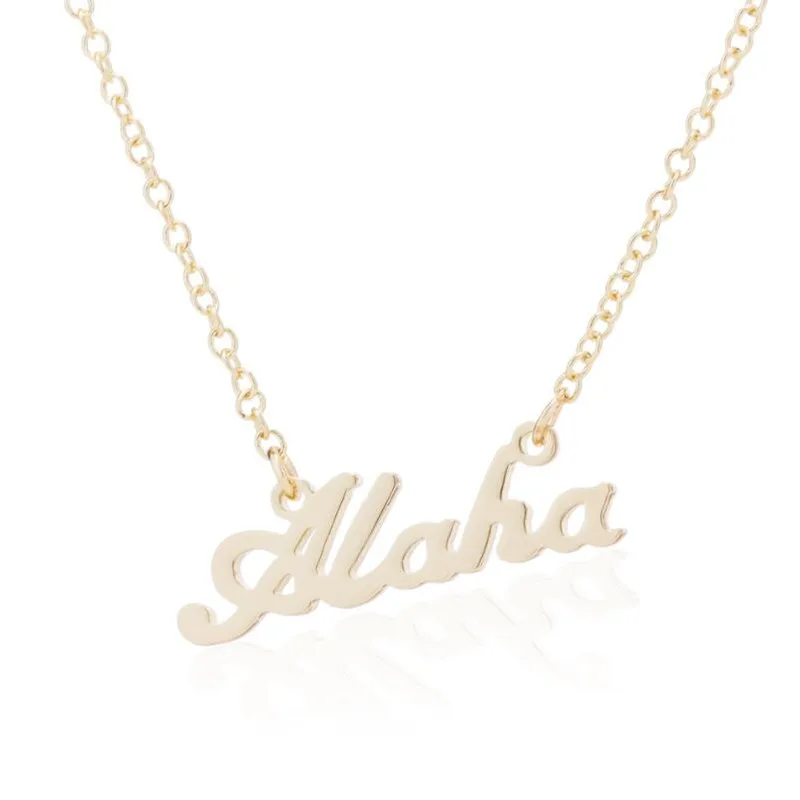 Hawaiian Greeting Aloha Necklace