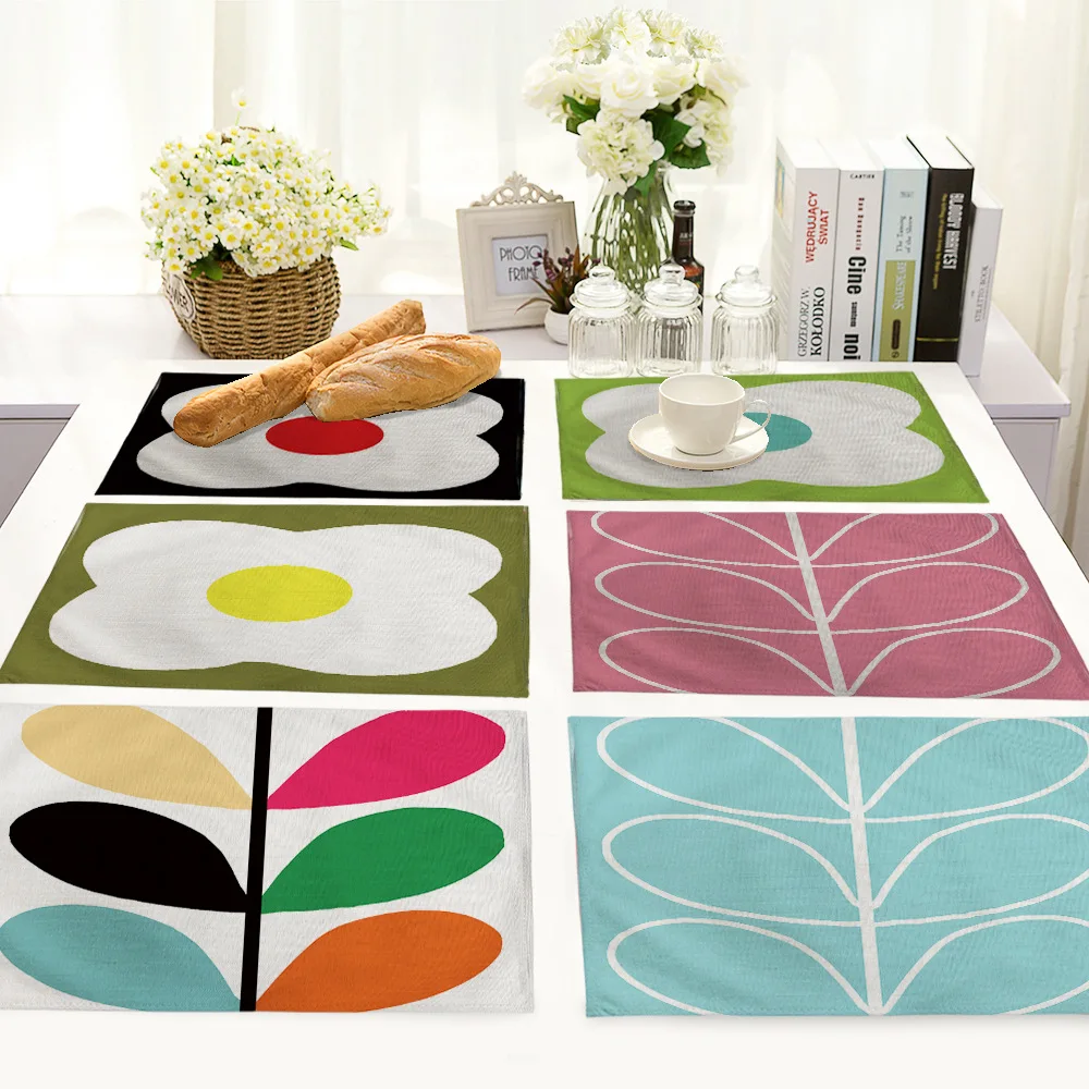 Simple Flower Placemat Rectangle Cotton Linen Table Mats for Dining Table Flower Design Kitchen Home Table Accessorise Cup Mat
Simple Flower Placemat Rectangle Cotton Linen Table Mats for Dining Table Flower Design Kitchen Home Table Accessorise Cup Mat