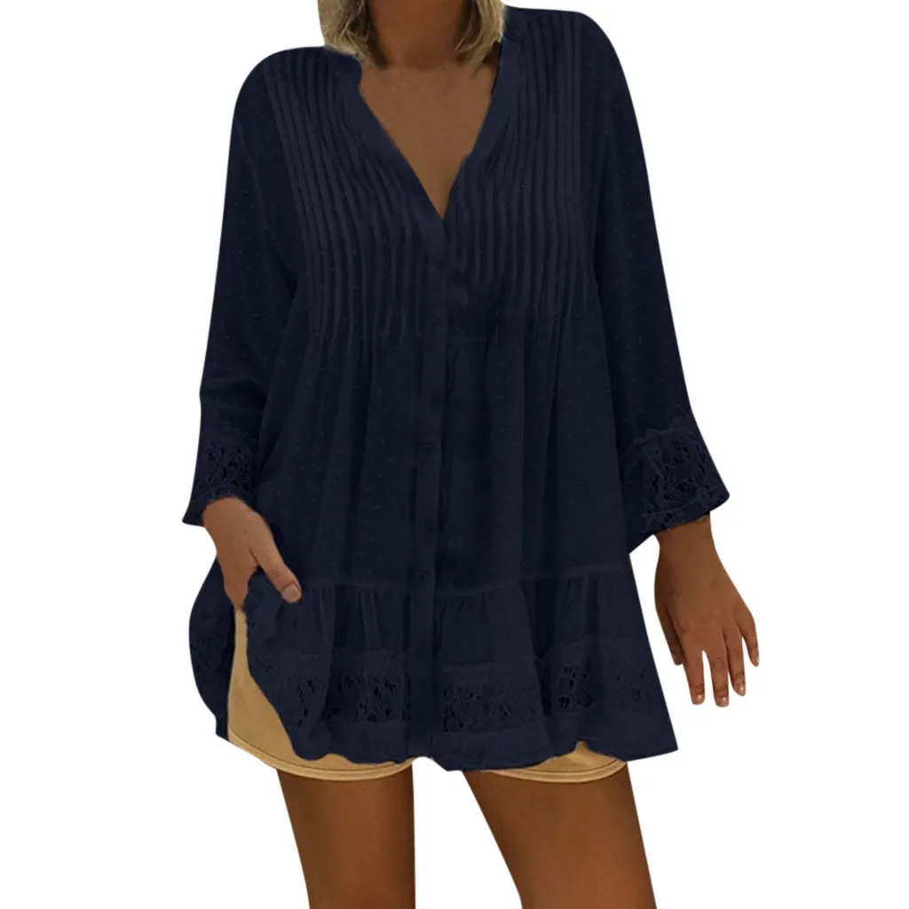 Women's Lace Patchwork Blouse 5XL Large Size Casual Women V-Neck Long Sleeve Blouse Ladies Vintage Hippie Baggy Blouse#30
Women's Lace Patchwork Blouse 5XL Large Size Casual Women V-Neck Long Sleeve Blouse Ladies Vintage Hippie Baggy Blouse#30
