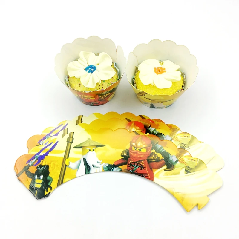 24pcs Ninja Masters of Spinjitzu Cupcake Wrappers Paper Edge Happy Birthday Party Supplies Cups Cakes Decoration Phantom Ninja
24pcs Ninja Masters of Spinjitzu Cupcake Wrappers Paper Edge Happy Birthday Party Supplies Cups Cakes Decoration Phantom Ninja