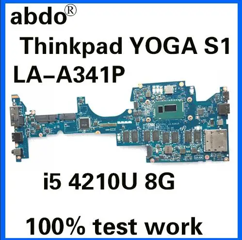 abdo ZIPS1 LA-A341P motherboard for Lenovo Thinkpad YOGA S1 notebook motherboard CPU i5 4210U 8G RAM 100% test work
abdo ZIPS1 LA-A341P motherboard for Lenovo Thinkpad YOGA S1 notebook motherboard CPU i5 4210U 8G RAM 100% test work