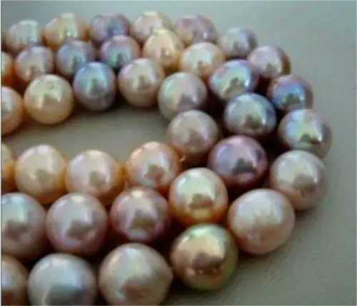 18"10-11mm south sea gold pink purple multicolor ROUND pearl necklace 925 silver
18"10-11mm south sea gold pink purple multicolor ROUND pearl necklace 925 silver