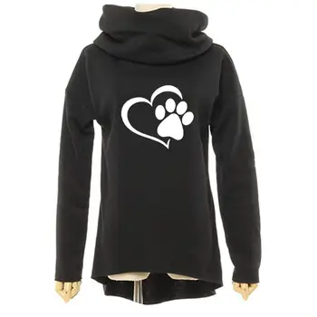 2018 Fashion Heart Cat Footprint Pattern Christmas Clothes Women Hoodies Winter Scarf Collar Casual Sweatshirts Pullovers Rough
2018 Fashion Heart Cat Footprint Pattern Christmas Clothes Women Hoodies Winter Scarf Collar Casual Sweatshirts Pullovers Rough