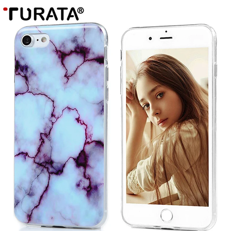Роскошные Гранит Мрамор печатных кожи чехол для iPhone 5 5S SE 6 S 7 Plus ультра тонкий