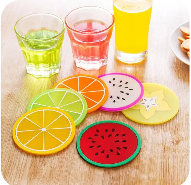 6pcs/set New Arrival Home Table fruit design Cup Mat Creative Decor Coffee silicone Drink placemats for table drink coasters
6pcs/set New Arrival Home Table fruit design Cup Mat Creative Decor Coffee silicone Drink placemats for table drink coasters