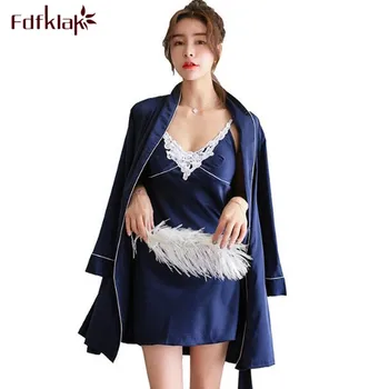 High quality robe women new bathrobe female sleepwear two pieces set kimono nightwear robes satin silk lounge set dressing gowns
High quality robe women new bathrobe female sleepwear two pieces set kimono nightwear robes satin silk lounge set dressing gowns