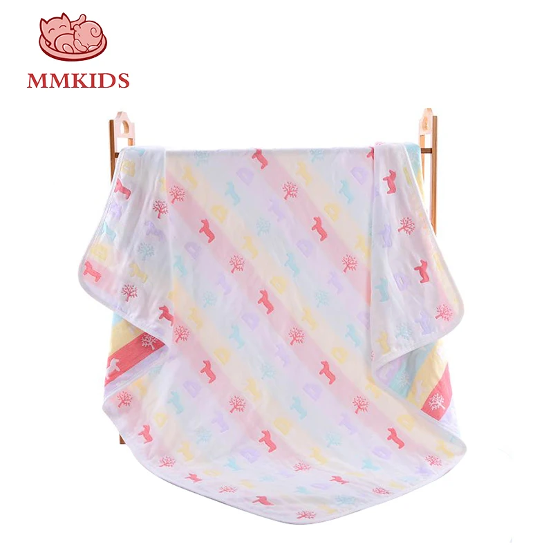 MMKIDS Baby Blanket Animal Printed 1.2*1.5m 100% Cotton Swaddle Wrap Soft Blanket Newborn Infant Bamboo Bedding Blanket
MMKIDS Baby Blanket Animal Printed 1.2*1.5m 100% Cotton Swaddle Wrap Soft Blanket Newborn Infant Bamboo Bedding Blanket