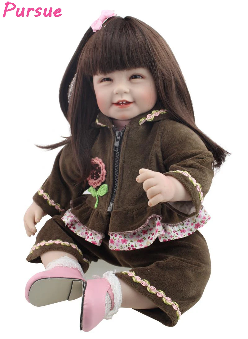 Pursue 22 inch Brown Eyes Reborn Bebe Silicone Reborn Baby Vinyl Dolls bebe reborn realista menina de silicone menina 55 cm
Pursue 22 inch Brown Eyes Reborn Bebe Silicone Reborn Baby Vinyl Dolls bebe reborn realista menina de silicone menina 55 cm
