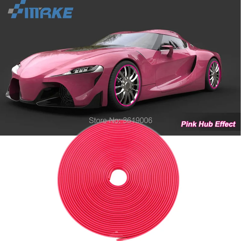 smRKE 8M Car Wheel Hub Rim Edge Protector Ring Tire Strip Guard Rubber Stickers On Cars Pink Car Styling 
smRKE 8M Car Wheel Hub Rim Edge Protector Ring Tire Strip Guard Rubber Stickers On Cars Pink Car Styling