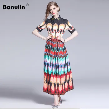 Banulin Fashion Designer Runway dress Spring Summer Women Dress Turn-down Collar Bee Beading Geometric Print Elegant Dresses
Banulin Fashion Designer Runway dress Spring Summer Women Dress Turn-down Collar Bee Beading Geometric Print Elegant Dresses
