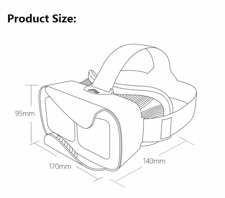 VR Shinecon 3 Google Cardboard Virtual Reality Glasses Box VR 3D Video Movie Glasses Helmet Park Goggles for 4.7-6.0 Phone (14)