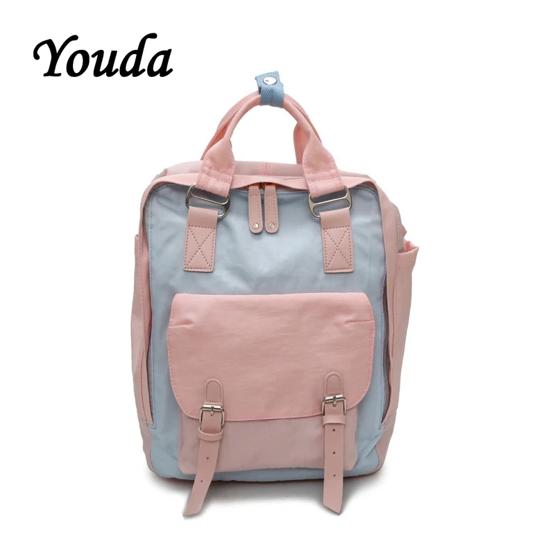 Youda NewFashion Backpack Ladies Large-capacity Backpacks Simple Female Students Schoolbag Stitching Color Casual Shoulder Bag
Youda NewFashion Backpack Ladies Large-capacity Backpacks Simple Female Students Schoolbag Stitching Color Casual Shoulder Bag