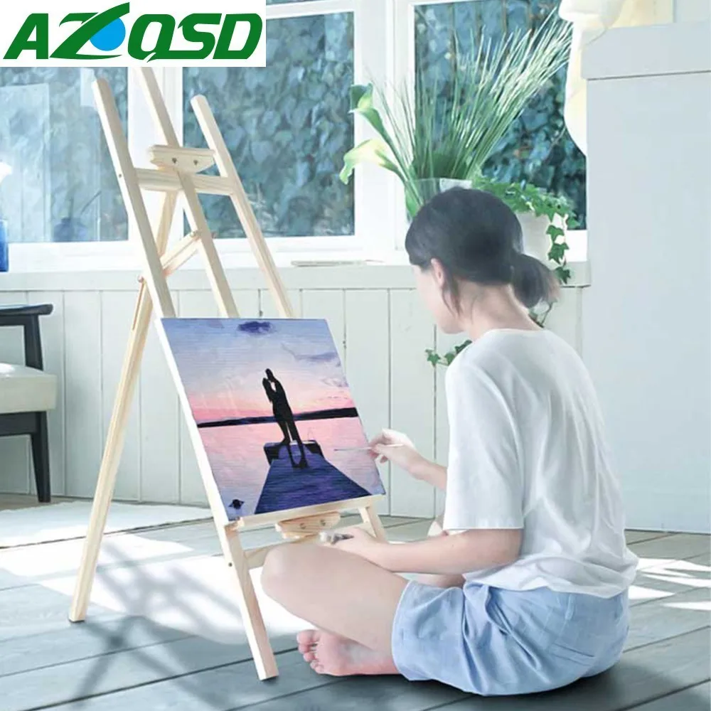 

AZQSD Oil Painting By Numbers Custom Photo On Canvas Drawing Art Acrylic Printed Painting Marriage Birthday Present DIY Decor