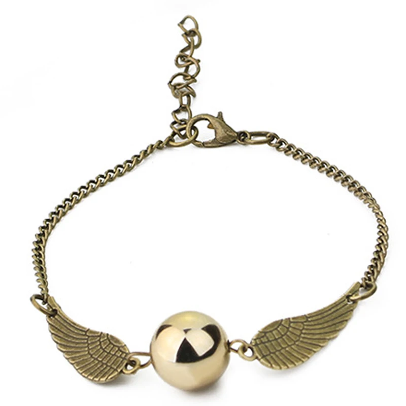 Boosbiy Fashion Harry P Quidditch Golden Snitch bracelets for women and men cute ball wings chain bracelets nice gifts
Boosbiy Fashion Harry P Quidditch Golden Snitch bracelets for women and men cute ball wings chain bracelets nice gifts