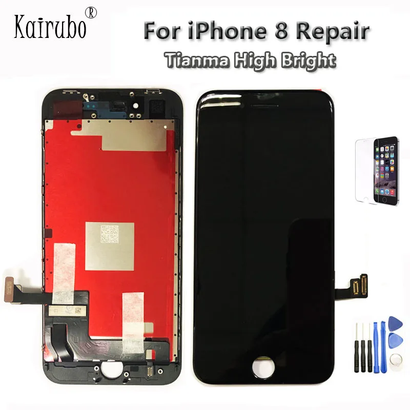 Tianma High Bright AAA For iPhone 8 LCD 4.7 inch Screen Diaplay LCD Touch Pantalla 100% No Dead Pixel With Good Force 3D Touch
Tianma High Bright AAA For iPhone 8 LCD 4.7 inch Screen Diaplay LCD Touch Pantalla 100% No Dead Pixel With Good Force 3D Touch