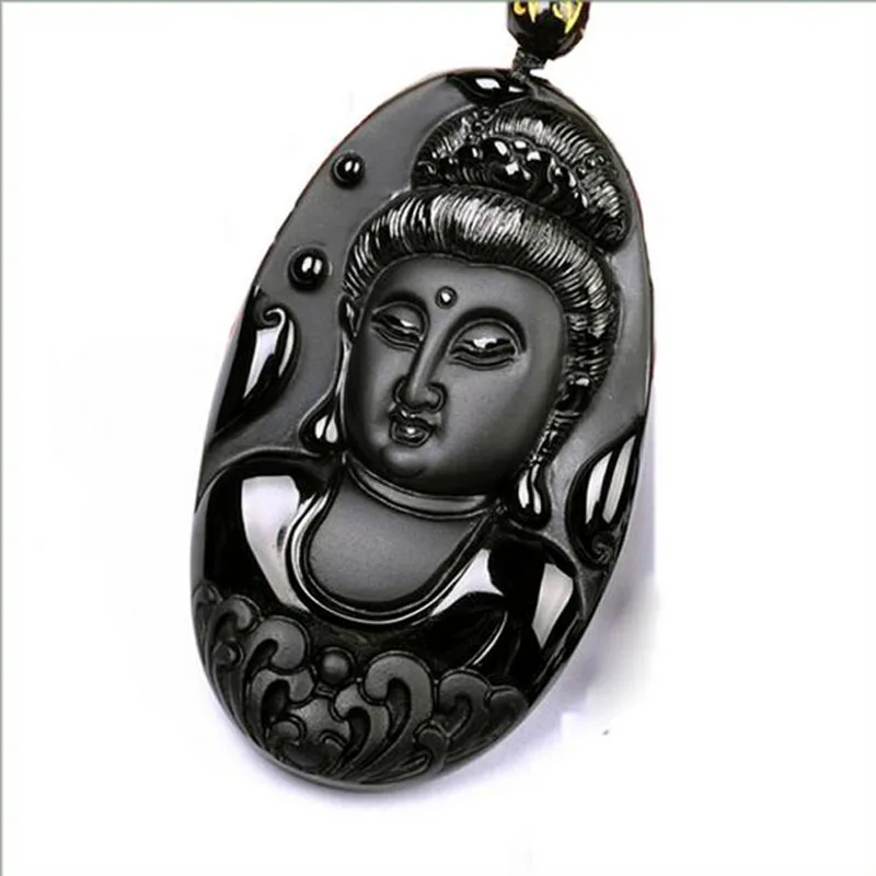 yu xin yuan fine jewelry natural obsidian hand carved guanyin lucky amulet pendant with free necklace Women Men Gift jewelry
yu xin yuan fine jewelry natural obsidian hand carved guanyin lucky amulet pendant with free necklace Women Men Gift jewelry