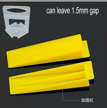 80pc Clips With 40pc Wedges Tile Spacers Leveler Tiling Ceramic Tilers Plumbers 1.5mm Gap Wall Floor D Type Leveling System Tool
80pc Clips With 40pc Wedges Tile Spacers Leveler Tiling Ceramic Tilers Plumbers 1.5mm Gap Wall Floor D Type Leveling System Tool