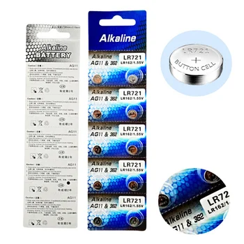 New 10pcs/pack AG11 LR721 362 Button Batteries SR721 162 Cell Coin Alkaline Battery 1.55V For Watch Toys Remote
New 10pcs/pack AG11 LR721 362 Button Batteries SR721 162 Cell Coin Alkaline Battery 1.55V For Watch Toys Remote