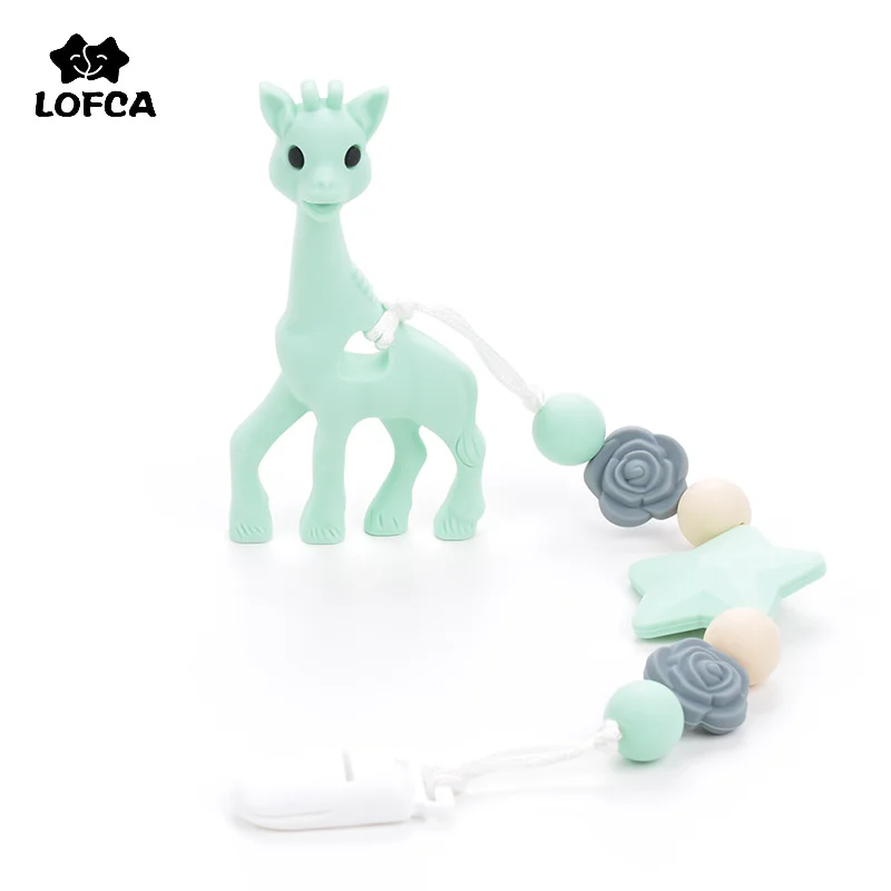 LOFCA Silicone Giraffe Teething toys Baby Products Animal Cartoon Pacifier Pendant BPA Free Teether Silicone Teething Accessory
LOFCA Silicone Giraffe Teething toys Baby Products Animal Cartoon Pacifier Pendant BPA Free Teether Silicone Teething Accessory