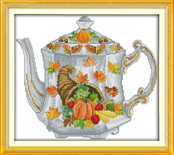Joy sunday still style Teapot easy cross stitch designs patterns to print fabric 14CT and 11ct home decor
Joy sunday still style Teapot easy cross stitch designs patterns to print fabric 14CT and 11ct home decor