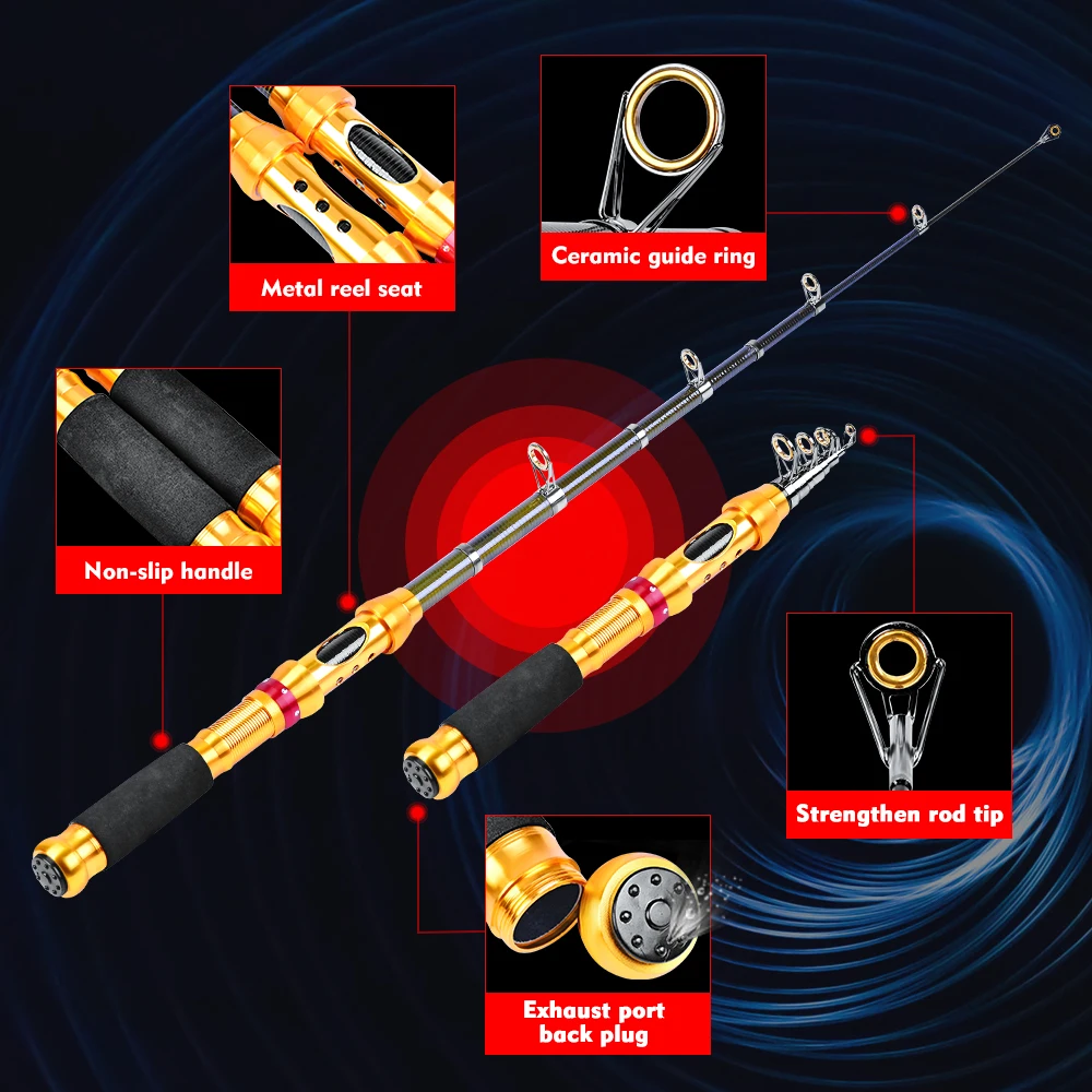 1PX Telescopic 1PC Carbon Sea Fishing Rod 7/9/11/12 Section Fishing Rod Line Metal Handle Fishing Rod Fishing Tackle TFR006
1PX Telescopic 1PC Carbon Sea Fishing Rod 7/9/11/12 Section Fishing Rod Line Metal Handle Fishing Rod Fishing Tackle TFR006