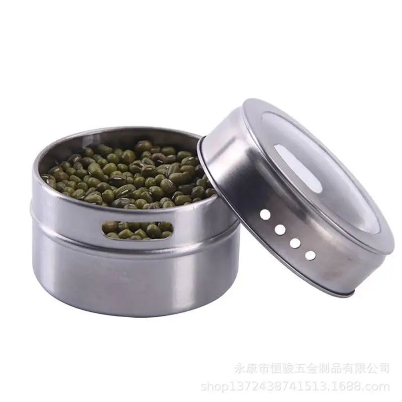 Stainless Steel Spice Jars Set Cans for Herb Salt Pepper Spices Magnetic Spice Tins Condiment Pot Storage Containers
Stainless Steel Spice Jars Set Cans for Herb Salt Pepper Spices Magnetic Spice Tins Condiment Pot Storage Containers