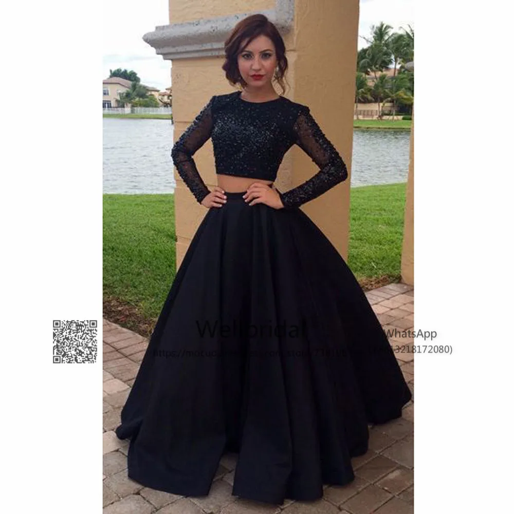 Two Pieces Gown Long Sleeve prom dresses 2017 Fashion with Inside petticoat vestido de festa Appliques Beads Women prom dress
Two Pieces Gown Long Sleeve prom dresses 2017 Fashion with Inside petticoat vestido de festa Appliques Beads Women prom dress